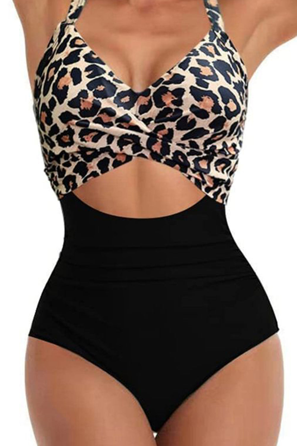 Crisscross Cutout One-Piece Swimwear DJPT