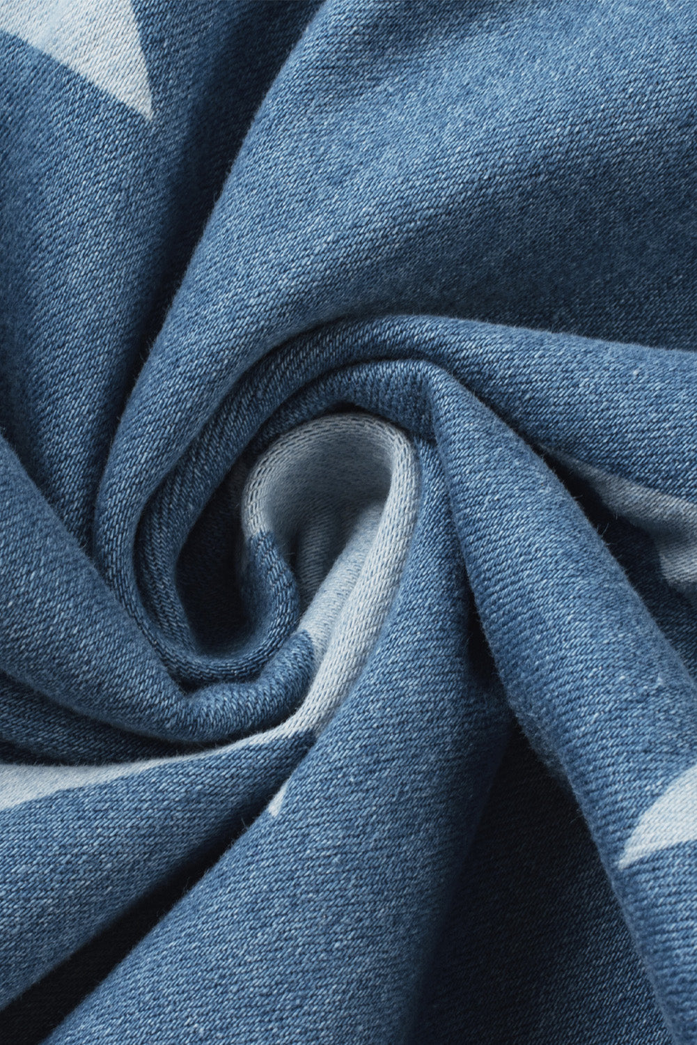 Print Buttoned Strap Wide Leg Denim Overalls DJPT