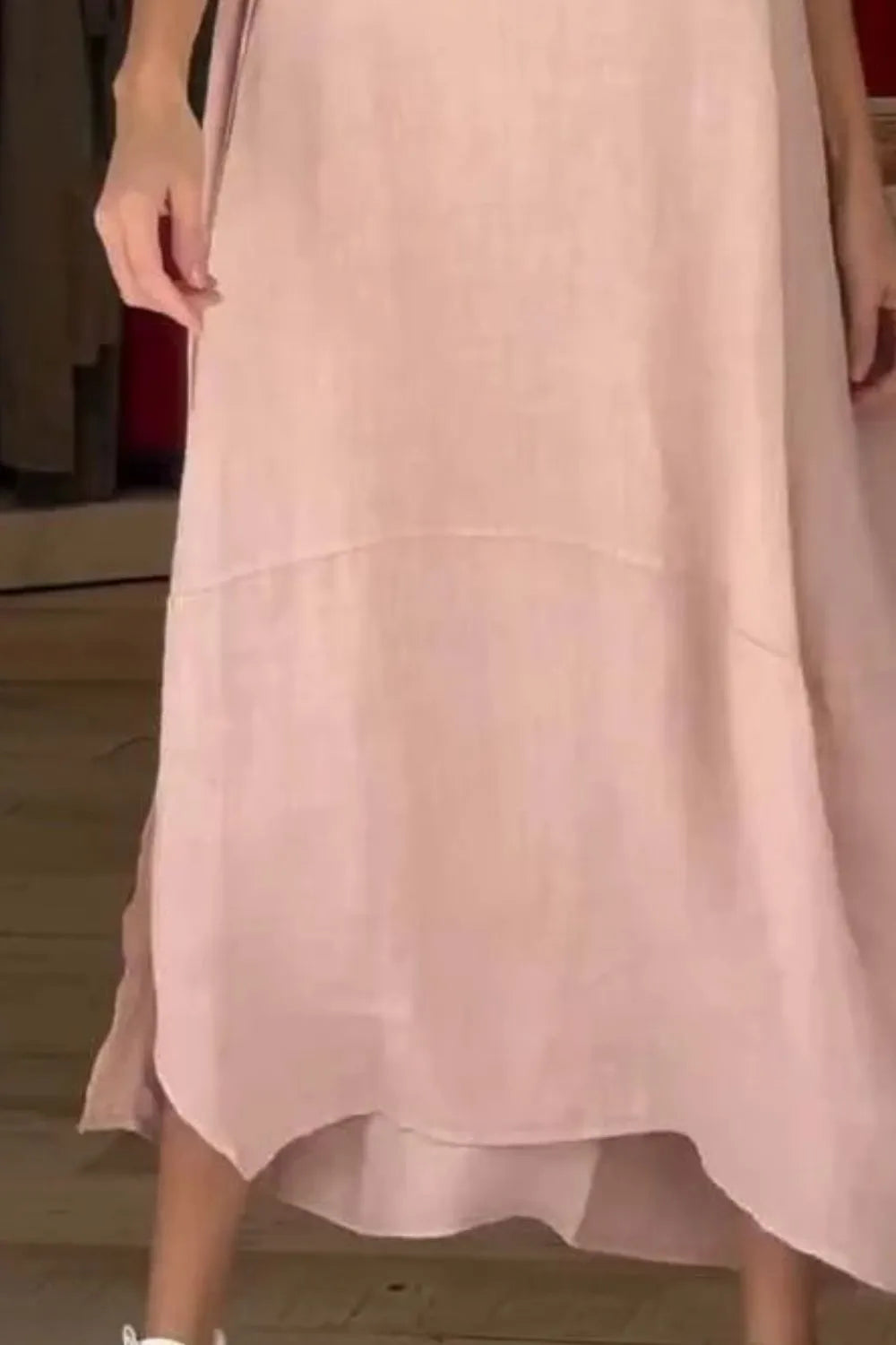 Size Relaxed Fit Short Sleeves Dress Plus Size DJPT