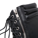 Large-Size Women's Shoes New Front With Thick-Sed Women's Boots Clubside Zipper High-Heeled Short Boots High Quality Shoes