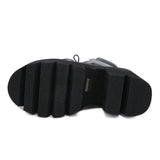 Large-Size Women's Shoes New Front With Thick-Sed Women's Boots Clubside Zipper High-Heeled Short Boots High Quality Shoes