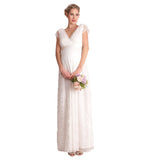 Women's Lace Pregnant Women's Lotus Leaf Side Short-Sleeved Dress Photography Flying Sleeve Dress 1108 Maternity