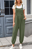 Knotted Strap Overalls with Pockets DJPT