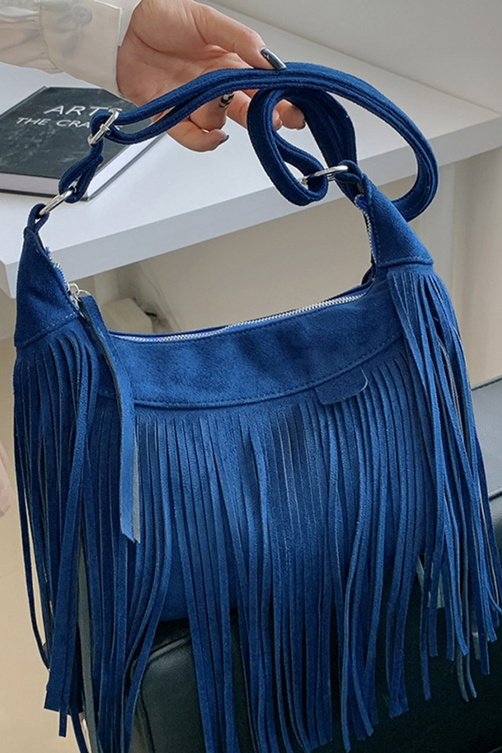 Fringe Adjustable Strap Shoulder Bag DJPT