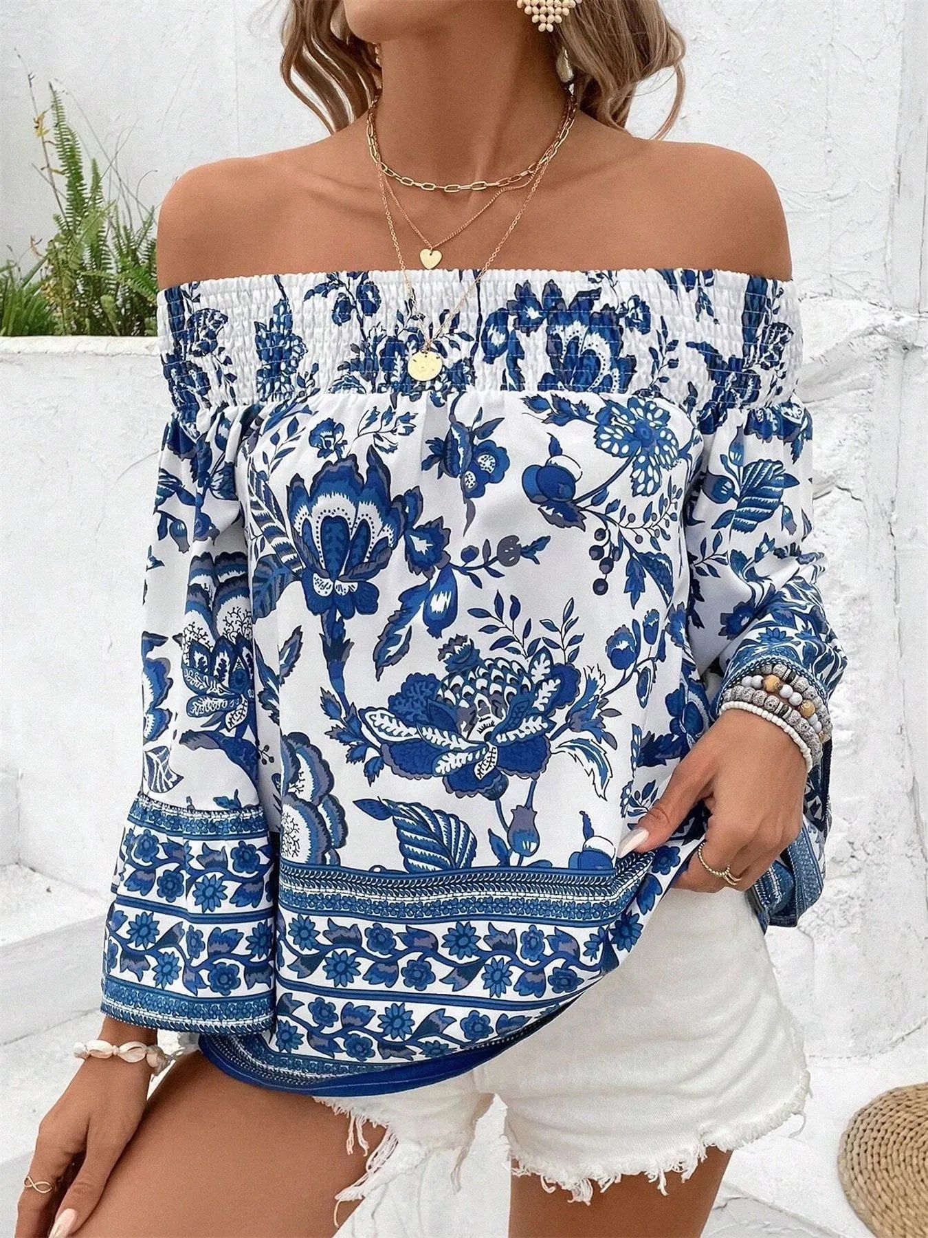 Floral Print Blouse DJPT