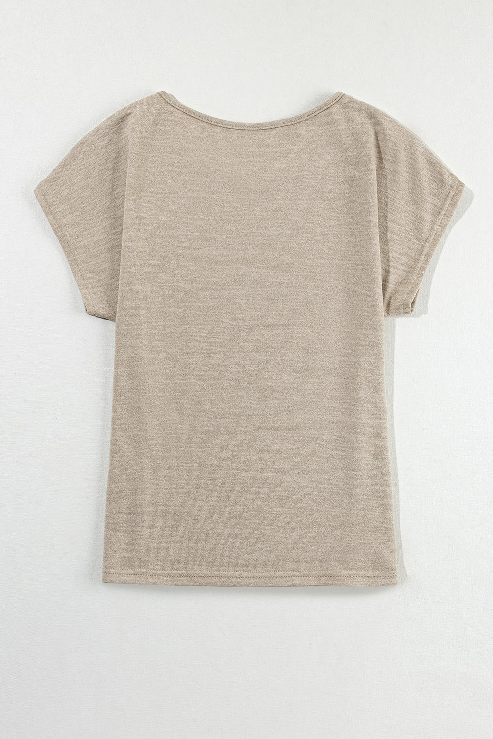 Button Graphic Round Neck Short Sleeve T-Shirt DJPT