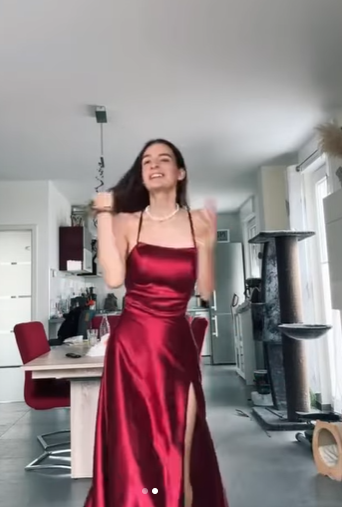 A line Halter Long Party Dress Satin Burgundy Prom Dresses SD2417