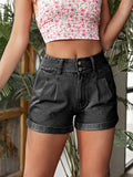 Detail High Rise Denim Shorts DJPT