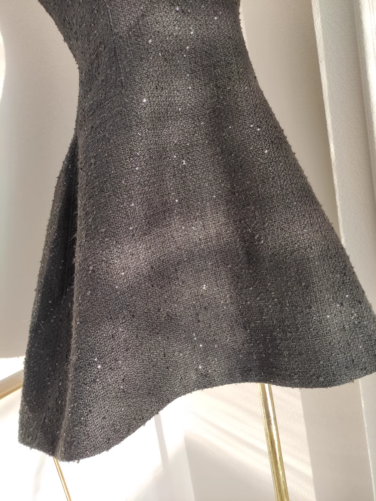 A line Halter Black Short Homecoming Dresses Little Black Birthday Outfits SD404