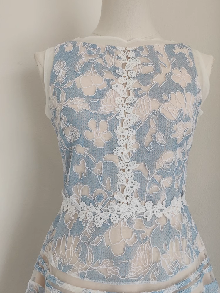 A line Scoop Lace Party Dress Short Birthday Dresses SD379