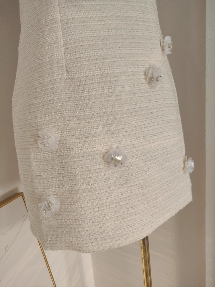 A line Halter White Satin Short Homecoming Dresses Birthday Outfits SD403