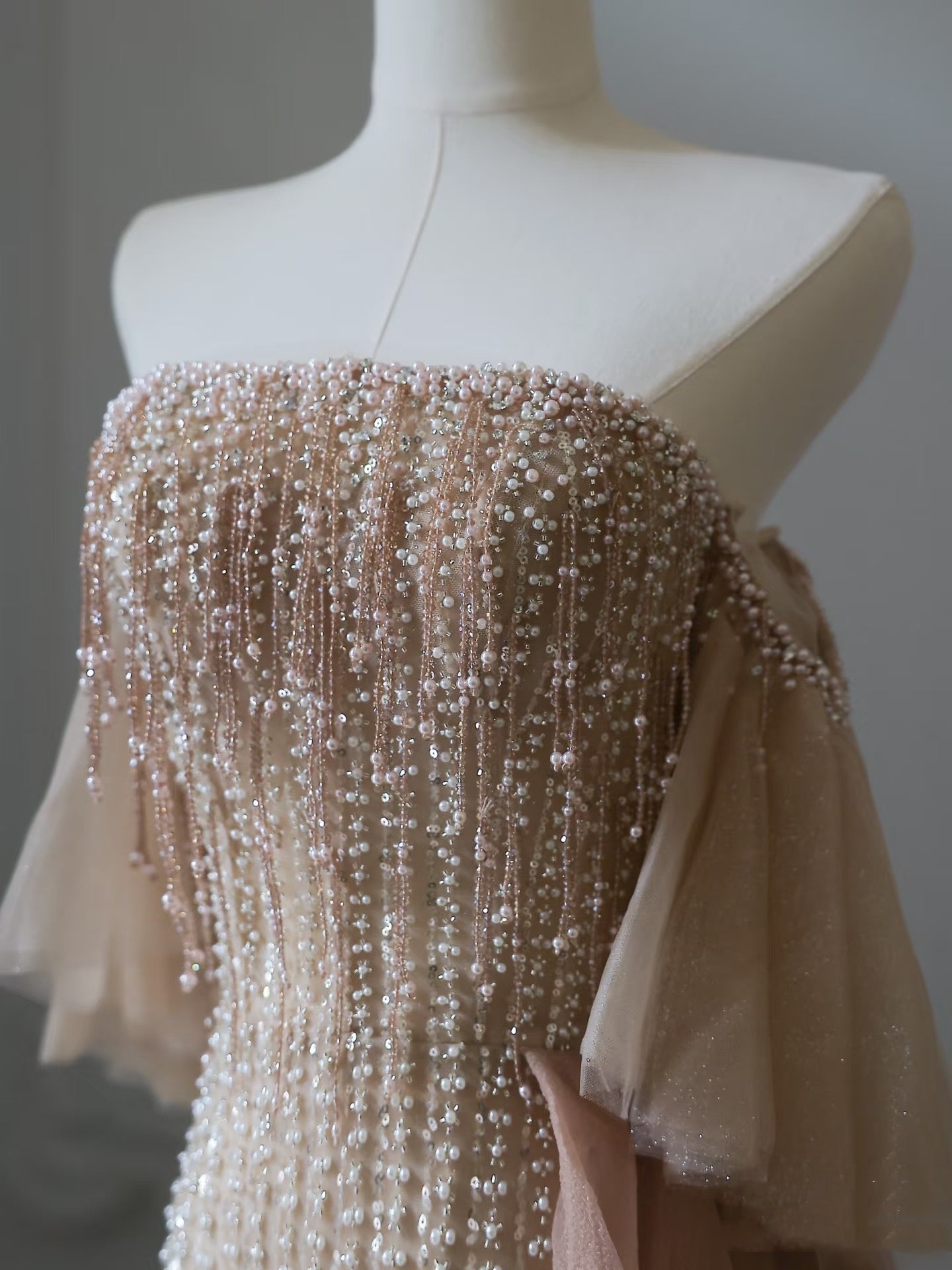 A Line Off The Shoulder Sequin Long Prom Dresses Evening Gowns S3848