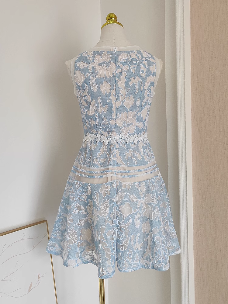 A line Scoop Lace Party Dress Short Birthday Dresses SD379