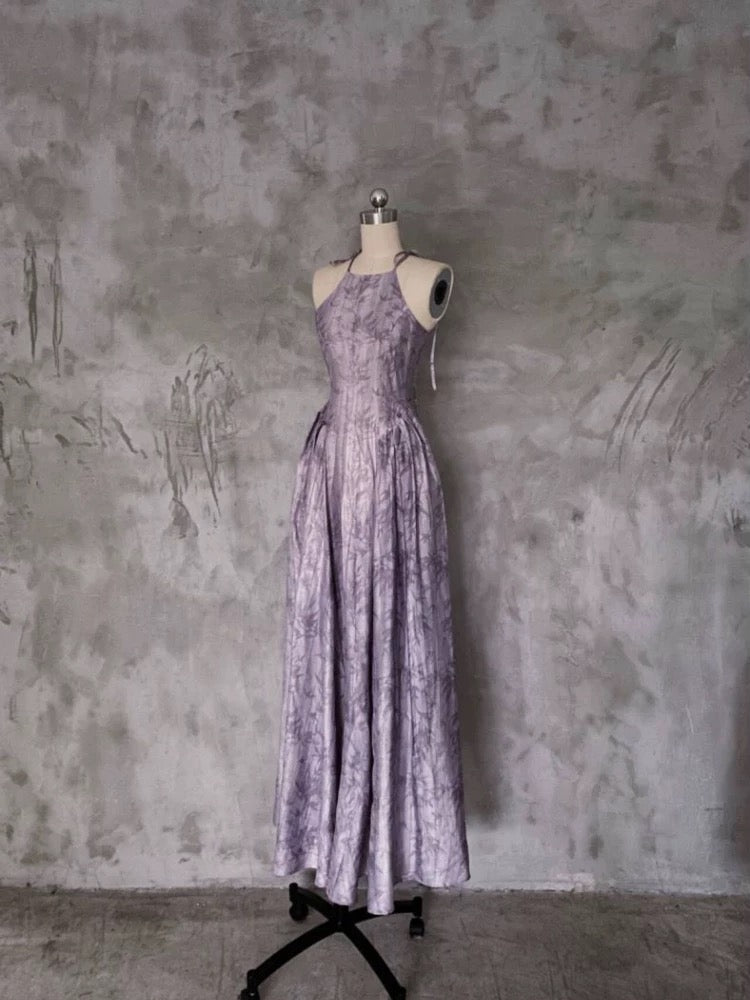 A line Halter Prom Dresses Long Birthday Dress For Women SD239