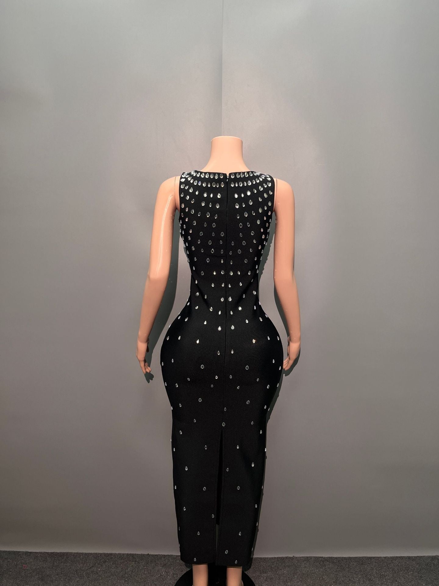 Women's Clothing 2024 New Body-Drilling Bandage Skirt Light Luxury Fashion Party Bandage Dress