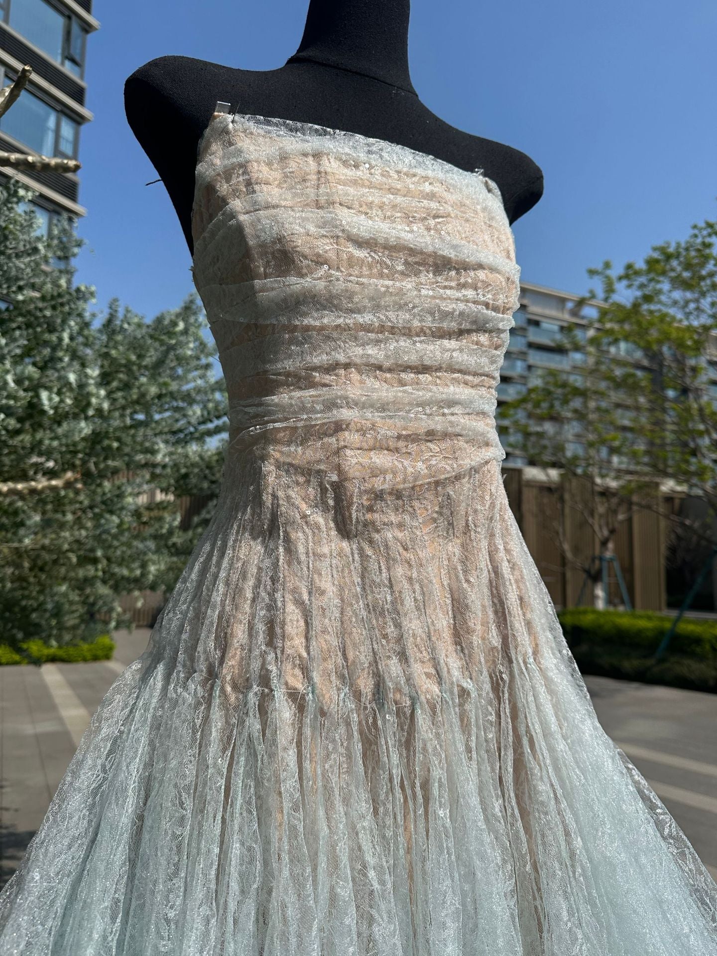 Feeling Niche Fairy Dress Beautiful Goddess Net Yarn Fish Bone Dress Dress Dress Dress Wedding Dress Wedding Dress