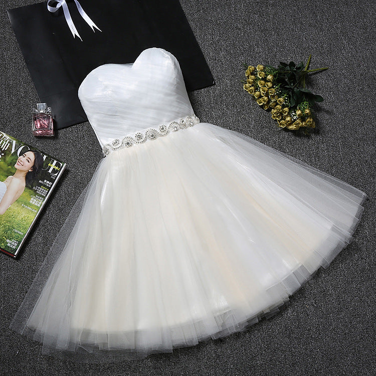 Dresses 2025 New Birthday Short Dresses Sister Group Dinner Party Host Show Dress