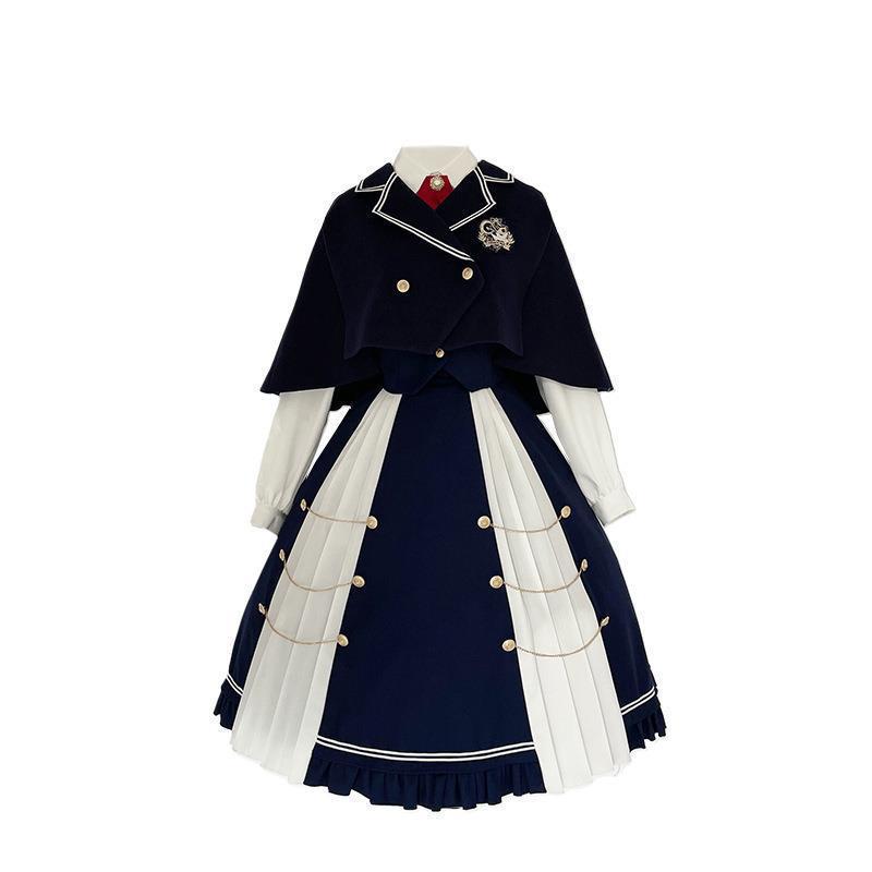 Design New Carrier Pigeon College Lolita College Wind Lolita Margarlet Four-Piece Set 6328