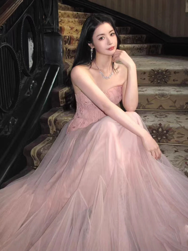 Dress Morning Dress Wedding Dress Engagement Evening Dress High-End Light Small Fish Bone Seaside Holiday Fairy Dress