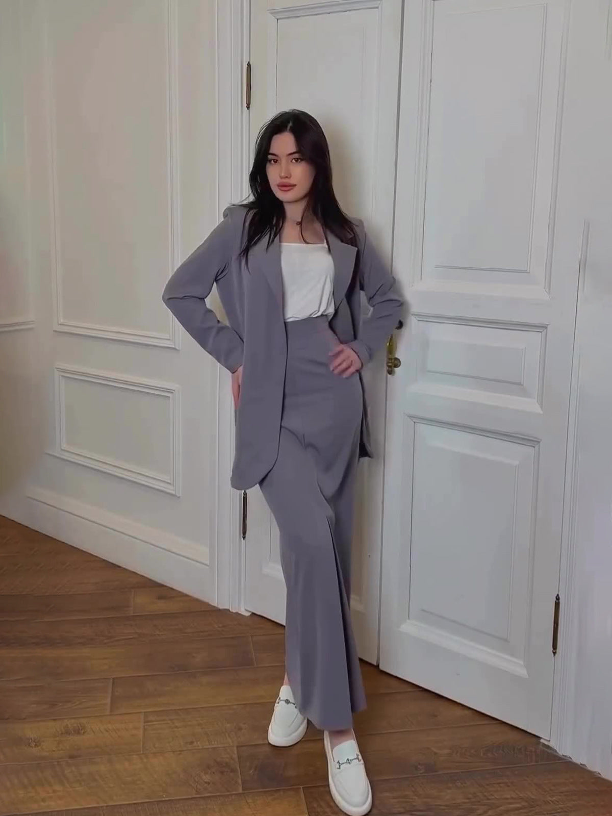2024 Women's Breathable Leisure Elegant Career Commuting Style Two Sets Of Long Skirts