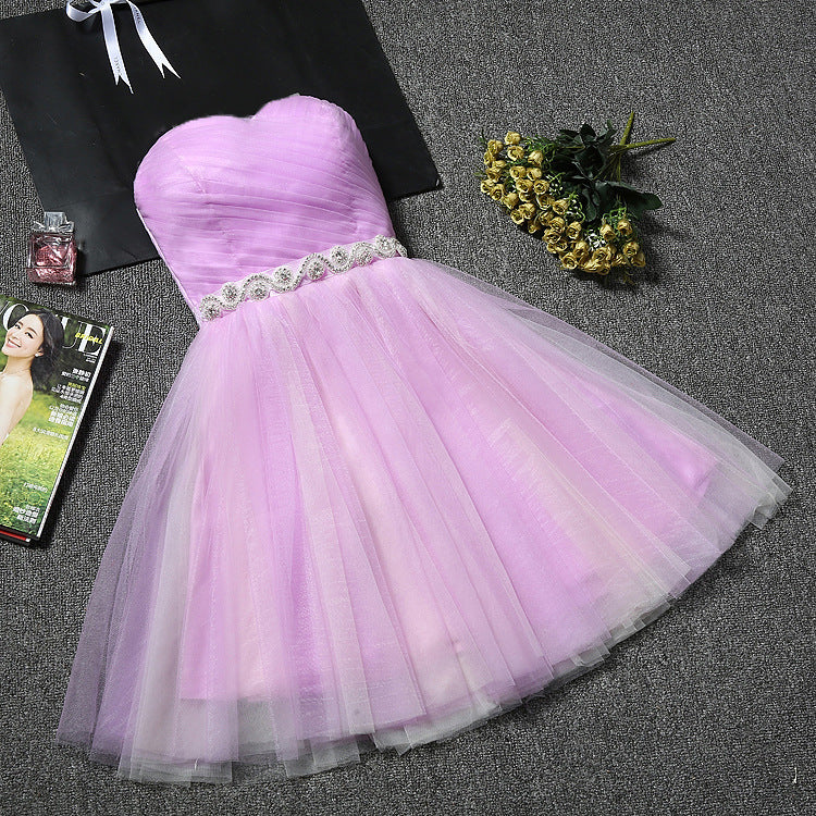 Dresses 2025 New Birthday Short Dresses Sister Group Dinner Party Host Show Dress
