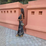 Summer New Sling Collar Collared Fasing Temperament Sexy Dress DJPT