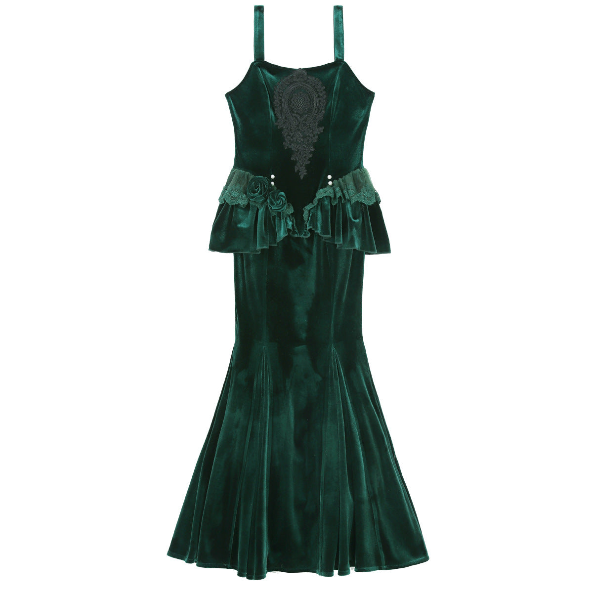 Teased Original Dark Forest Lolita Girl Lolita Top Fishtail Dress Daily Cute Set 7178