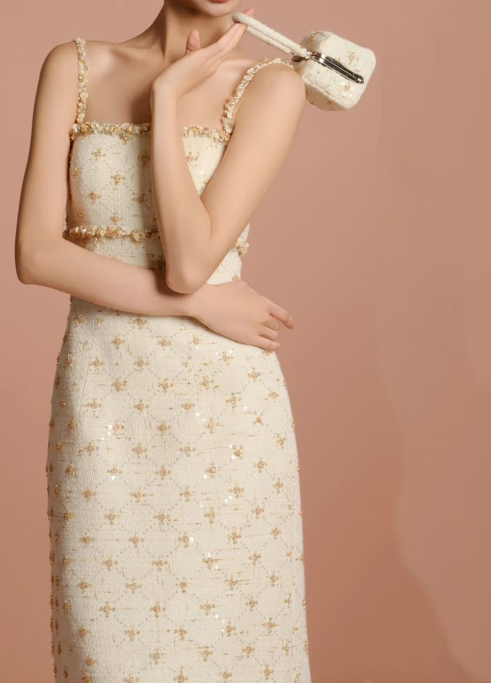 Wedding Dress High-End Light Luxury Niche Slings Engagement Skirt Temperament Geist Elegant Thin Dress