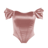 Shoulder Fish Bone Gird Bomography Tsets In Niche Design Fashion Vest DJPT