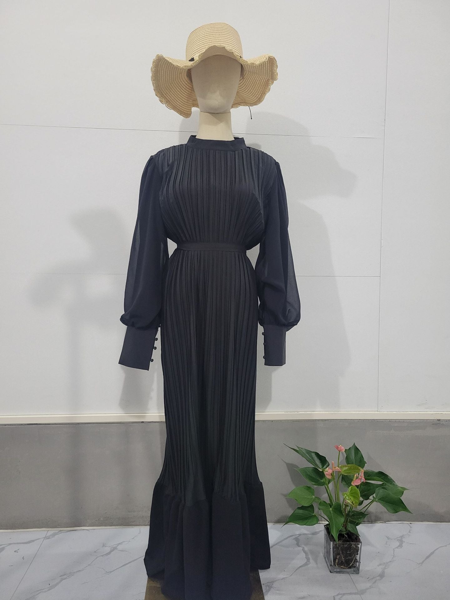 Temperament Light Style Women's Spring New Dress Long Folds