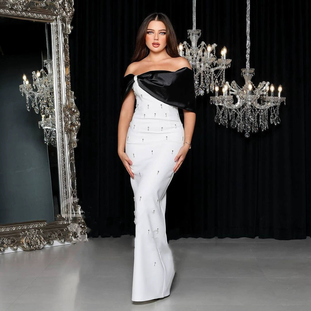 Industry Word Shoulder Banding Dress Party Can Wear French High-End Evening Dress Every Day