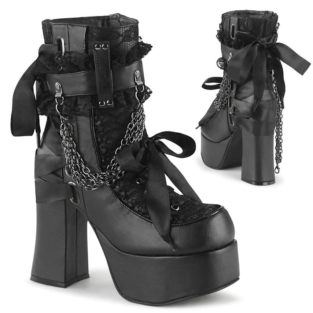 New Gothic Retro Thick And Thick Background Large-Size Women's Short Boots High Quality Shoes
