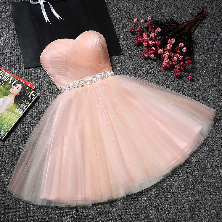 Dresses 2025 New Birthday Short Dresses Sister Group Dinner Party Host Show Dress
