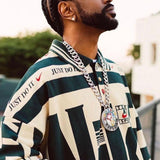 Summer New Men's Fashion Shirt Men's Long-Sleeved Jacket Men's Polo Shirt DJPT