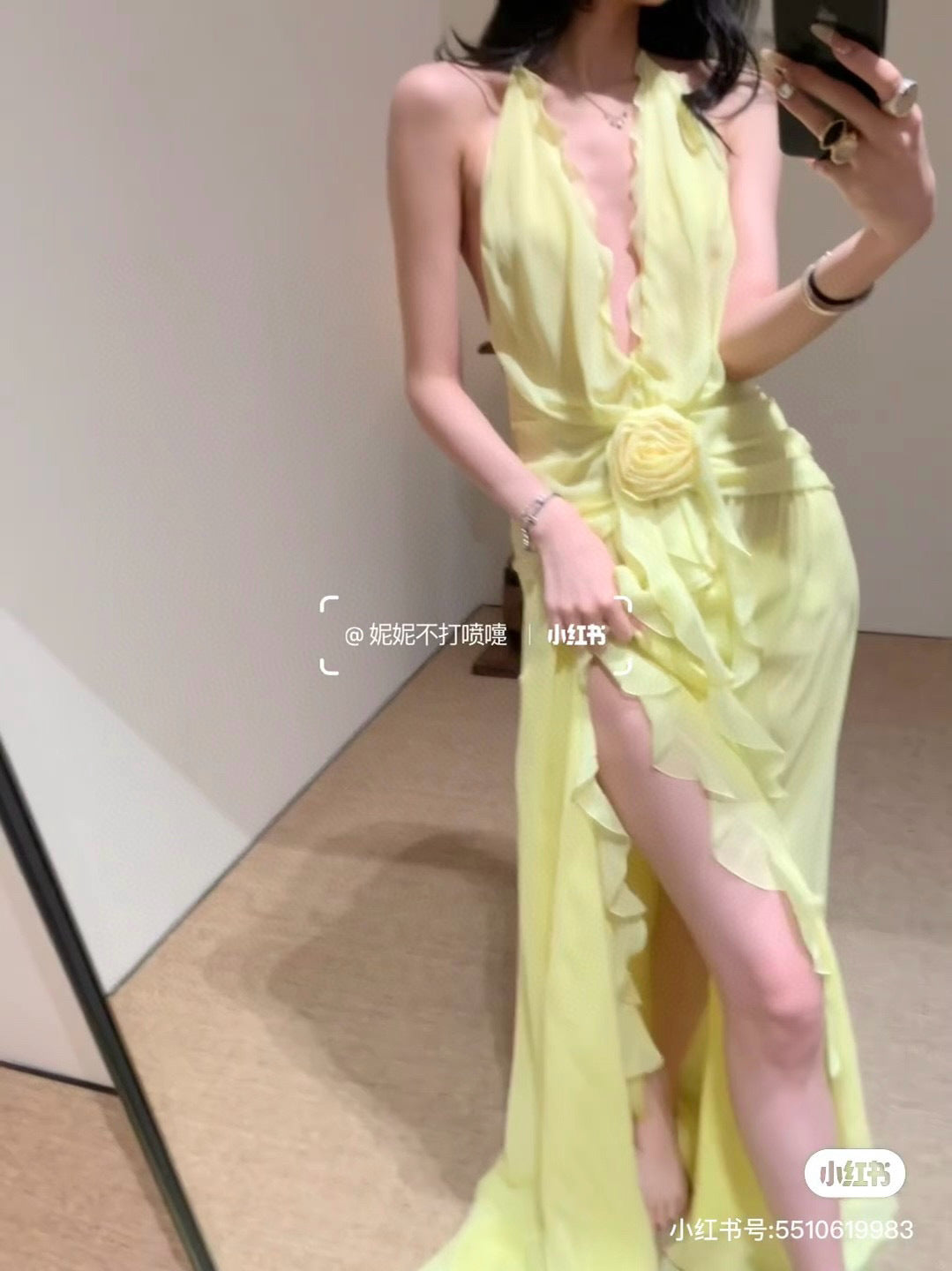 Oil/8 Colors 2025 Elegant Hanging Neck-Luck Holiday Flowers Unique Special Beach Dress
