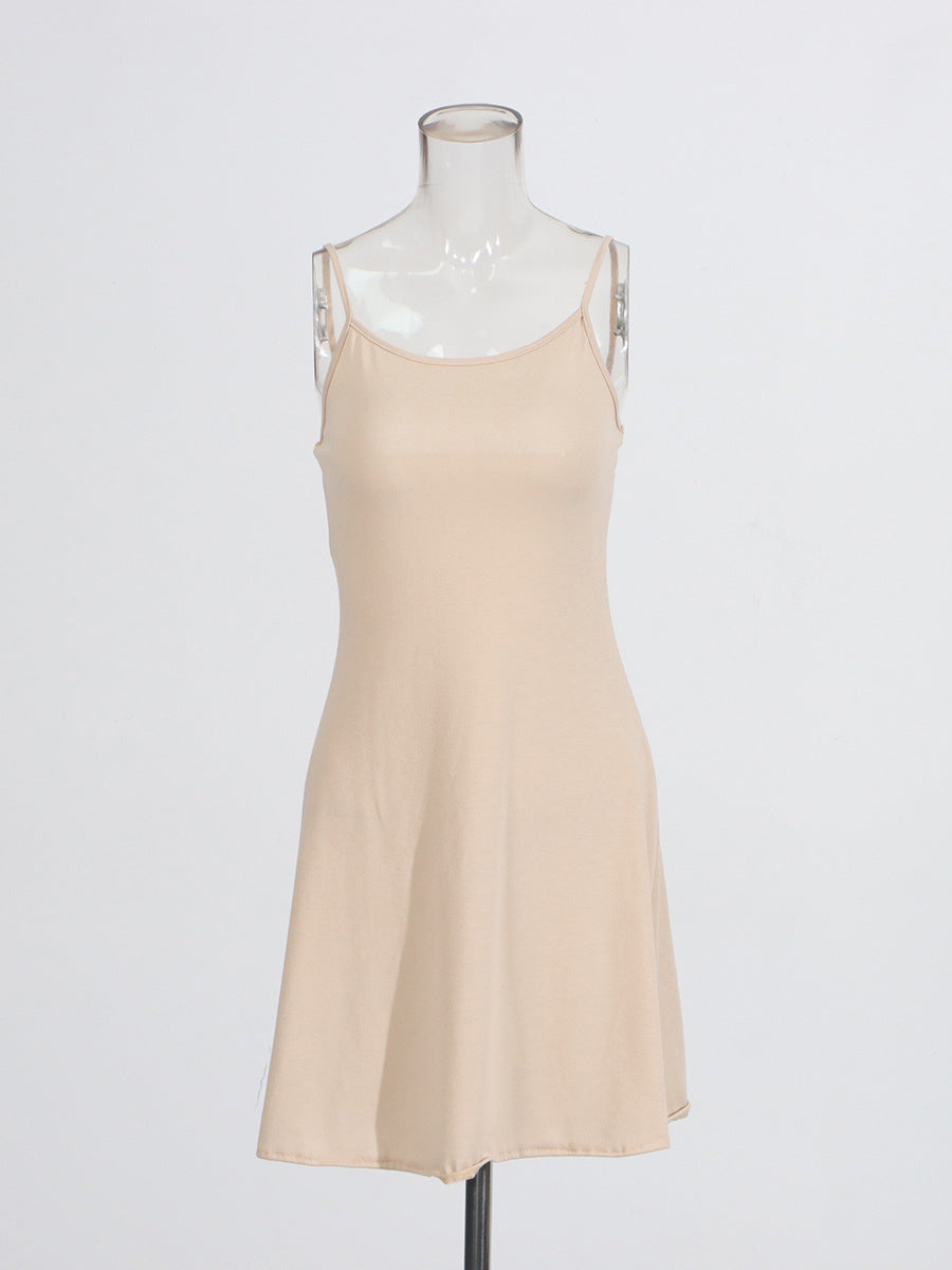 Temperament Style Dress 2025 Summer New Round-Neck Sleeveless Texture High-End Knitted Dress Woman