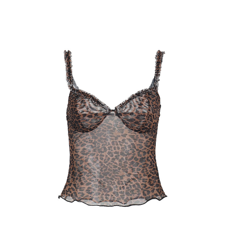 Sexy Leopard Print Sling Summer New Holiday Bottom Boob DJPT