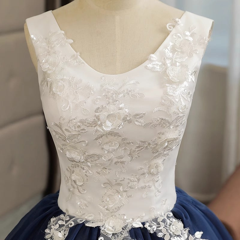 Yarn New Annual Conference Host Performance Student Art Test Vocal Solo Stage Fluffy Skirt Long Evening Dress Woman