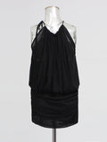 High-End Atmosphere Short Dress 2025 New Short Dress 2025 New Neck Chiffon Dress Dress Women's Dress