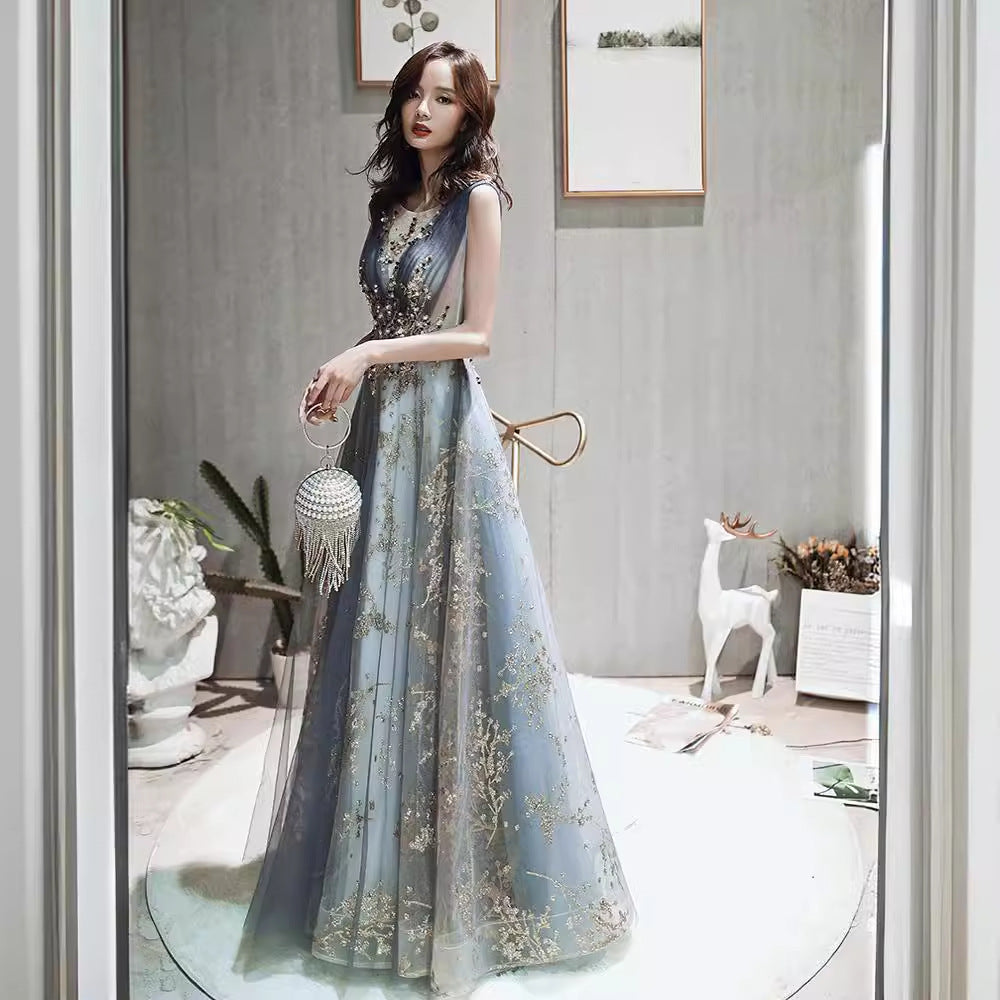 Industry Evening Dress Women 2025 Spring New Banquet Annual Conference Hosts Elegance Elegance Elegance