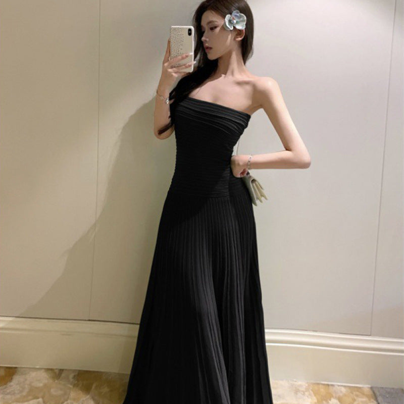 Body-High-Senior Corsenior Knitted Long Dress Senior Feel Seaside Holiday Dress Woman