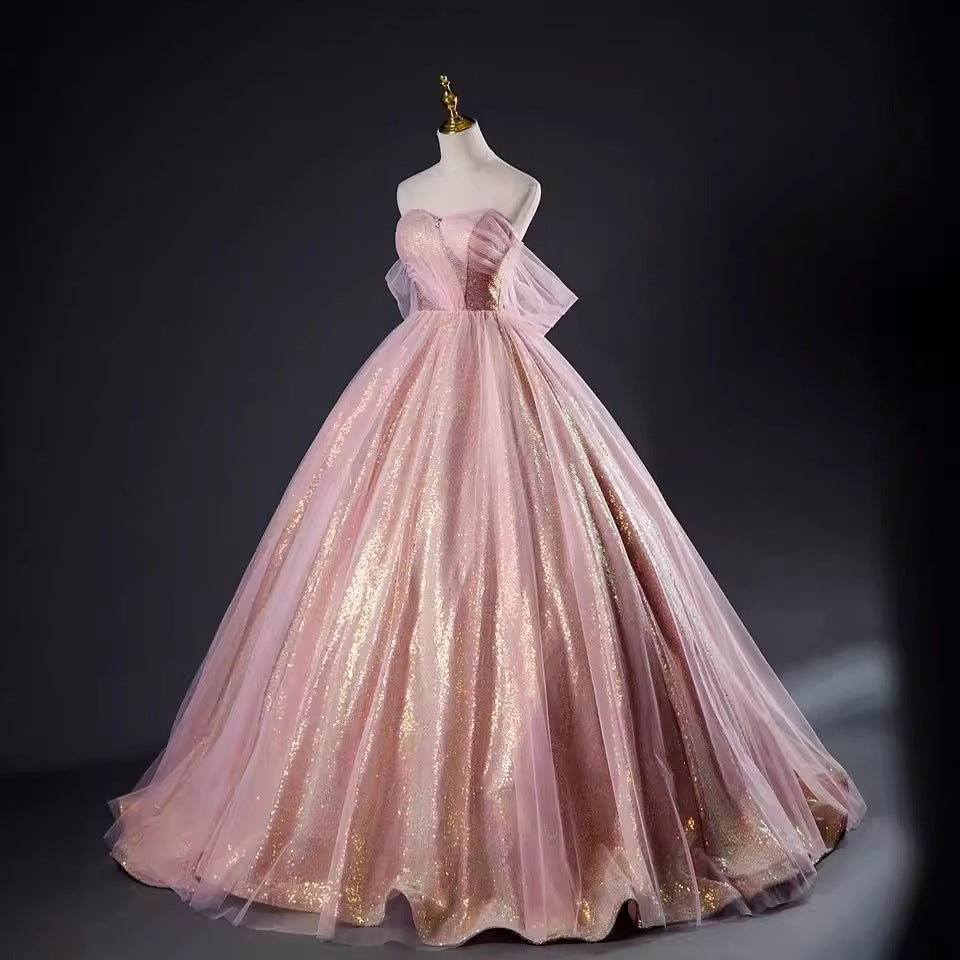 Dress Dress Evening Dress Performance Stage Thin Lady Art Dress Rmfish Bridal Brae Strap Cover Studio