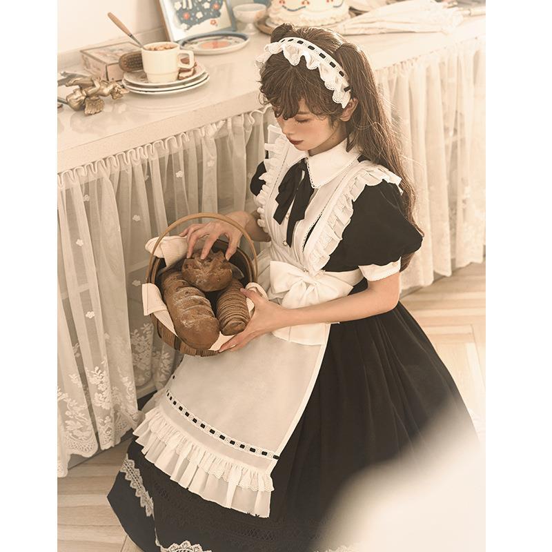 Little Maid Short-Sleeved Lolita Dress Cute Lolita Sweet Dress 6356