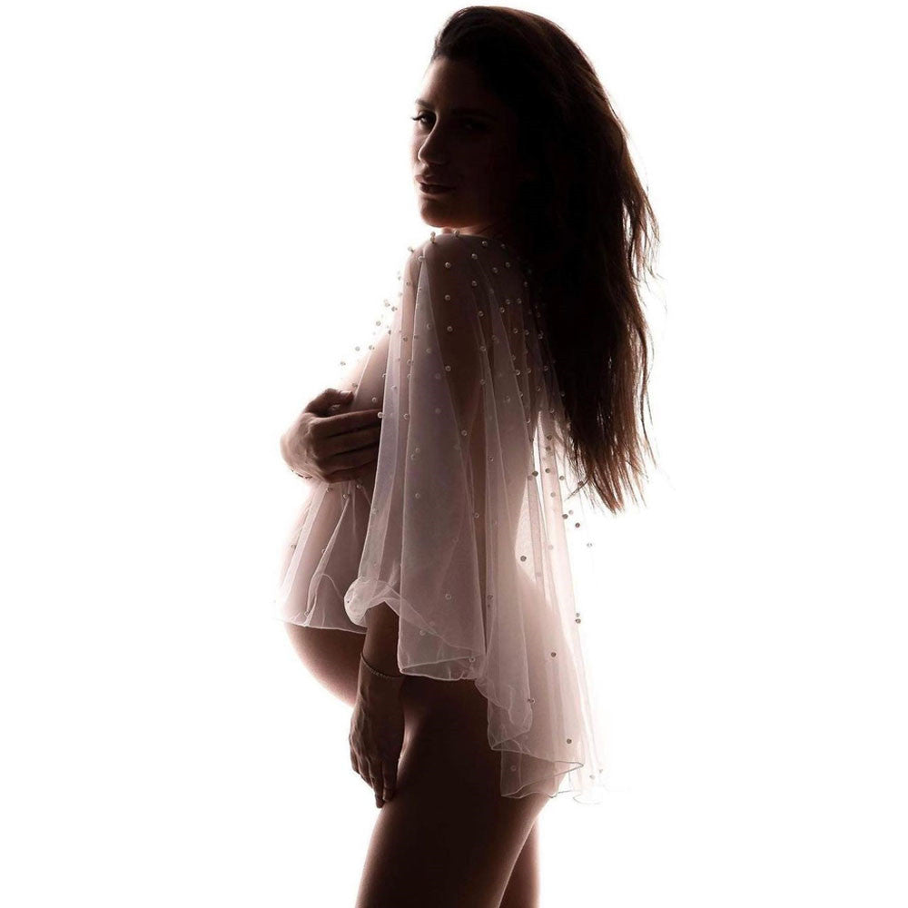 Women Photography Network Yarn Nail Beads Shawl Blouse Maternity