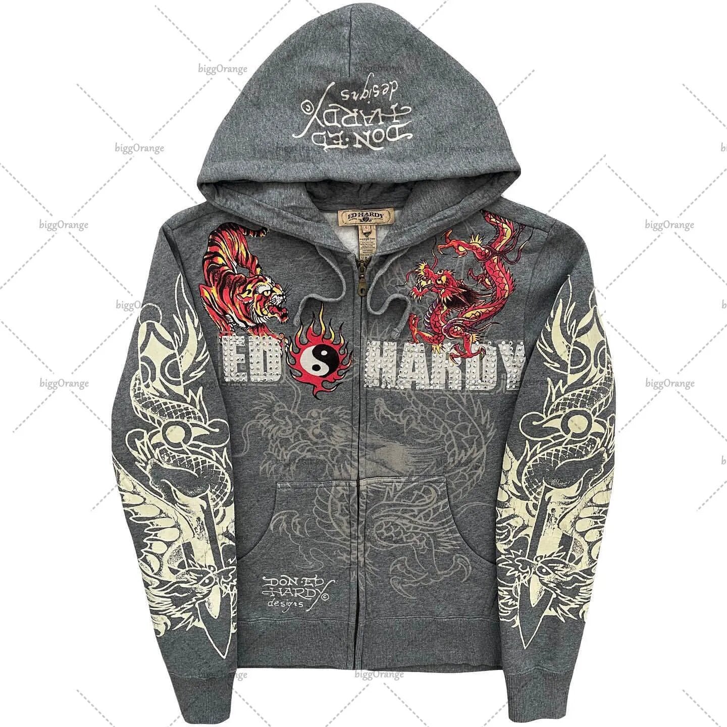 2025 New Direct Selling Retro Gothic Hop Long-Sleeved 3D Sweaty Loose Hooded Sport DJPT