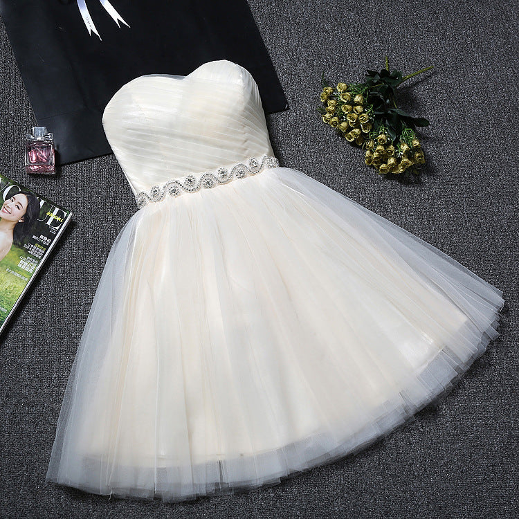 Dresses 2025 New Birthday Short Dresses Sister Group Dinner Party Host Show Dress