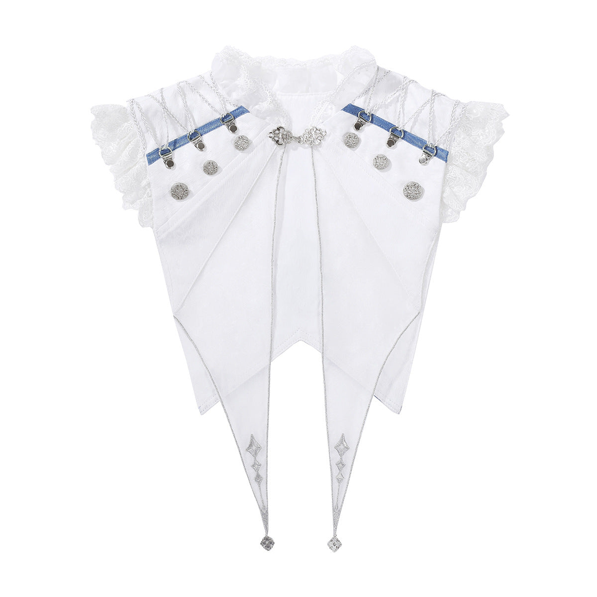 Teased Original Blue Keel Lolita Female Lolita Shawl Sling Skirt Shorts Everyday Sweet Suit 7209