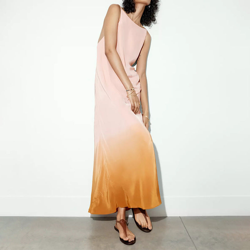 2024 Sling Dress With Hairy Luxury Holiday Dress