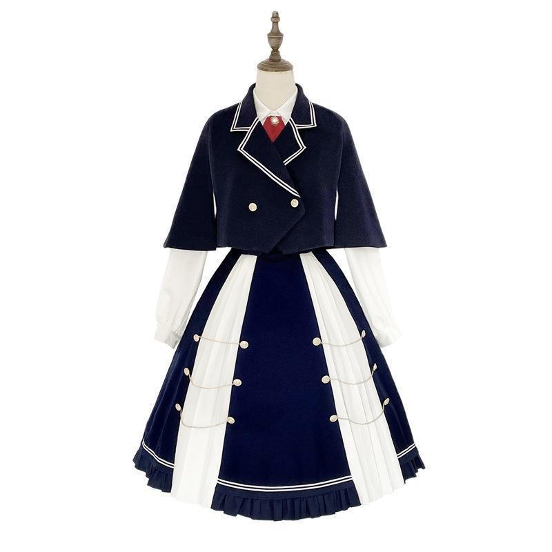 Design New Carrier Pigeon College Lolita College Wind Lolita Margarlet Four-Piece Set 6328
