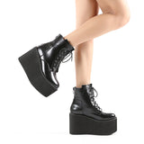 Bottom Martin Boots Coarse And Waterproof Table Side Zipper High Heel Short Boots Wearing Female Boots High Quality Shoes